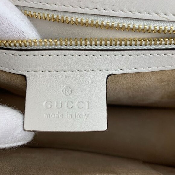 NWT Gucci Embroidered Sylvie Small shoulder bag In White - Picture 12 of 14